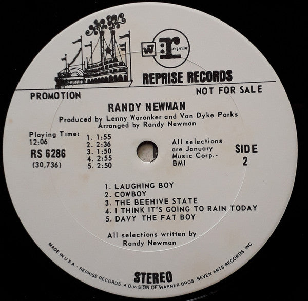 Randy Newman : Randy Newman (LP, Album, Promo, RP, San)