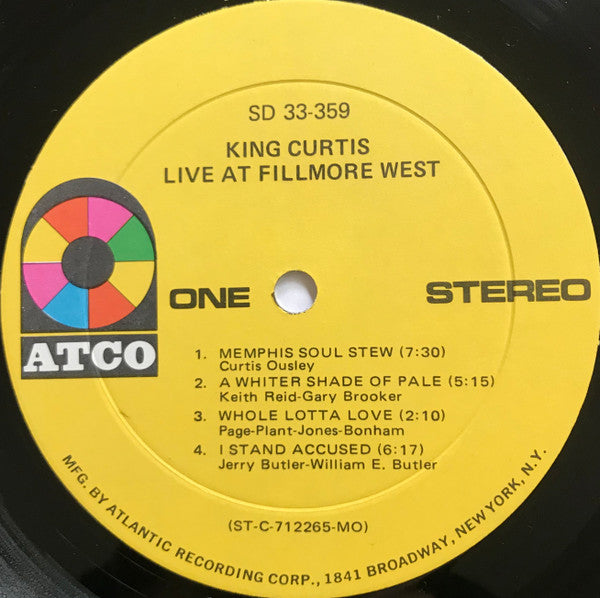 King Curtis : Live At Fillmore West (LP, Album, MO )