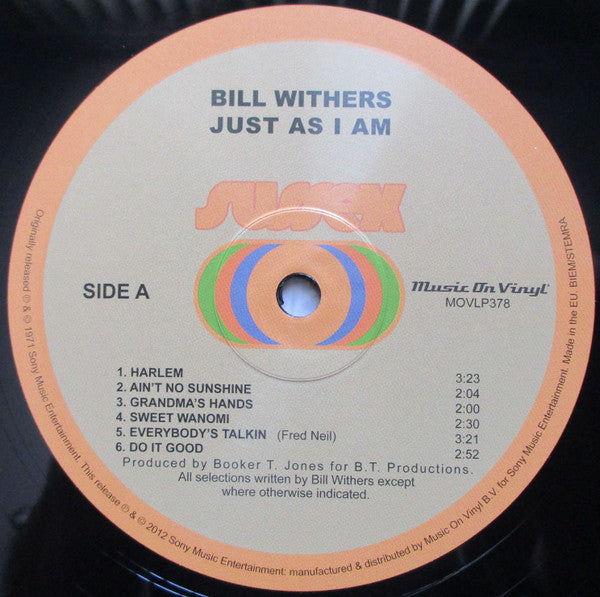 Bill Withers : Just As I Am (LP, Album, RE, RM, 180)