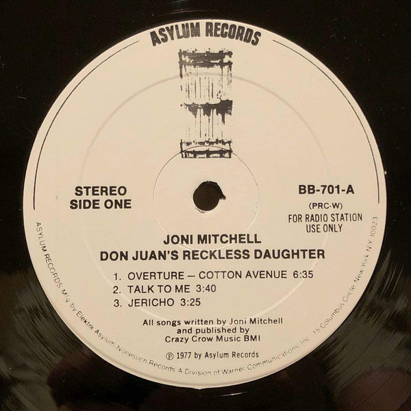 Joni Mitchell : Don Juan's Reckless Daughter (2xLP, Album, Promo, PRC)