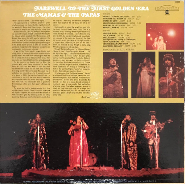 The Mamas & The Papas : Farewell To The First Golden Era (LP, Comp, Mon)