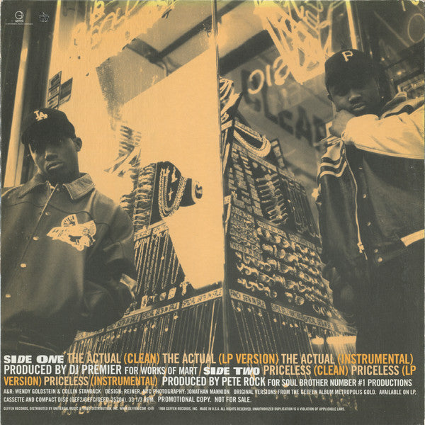 All City : The Actual / Priceless (12", Promo)