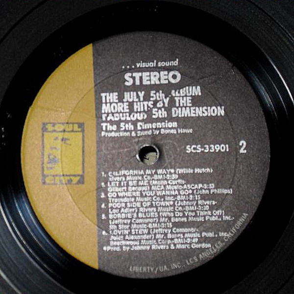 5th Dimension* : The July 5th Album - More Hits By The Fabulous 5th Dimension (LP, Comp, All)