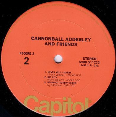 Cannonball Adderley : Cannonball Adderley And Friends (2xLP, Comp, Gat)