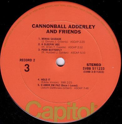 Cannonball Adderley : Cannonball Adderley And Friends (2xLP, Comp, Gat)
