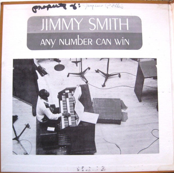 Jimmy Smith : Any Number Can Win (LP, Album, Mono, Gat)