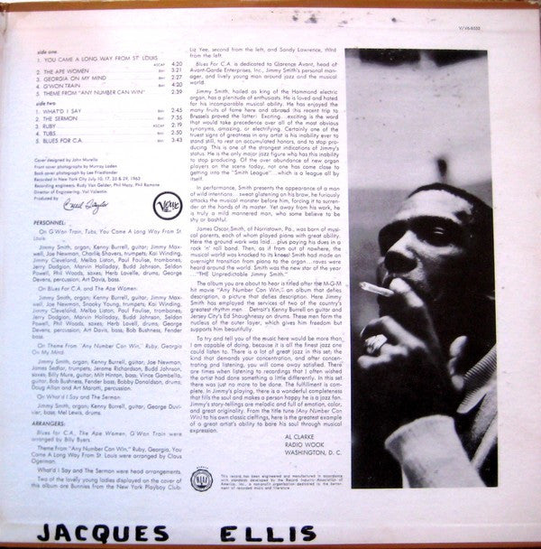 Jimmy Smith : Any Number Can Win (LP, Album, Mono, Gat)