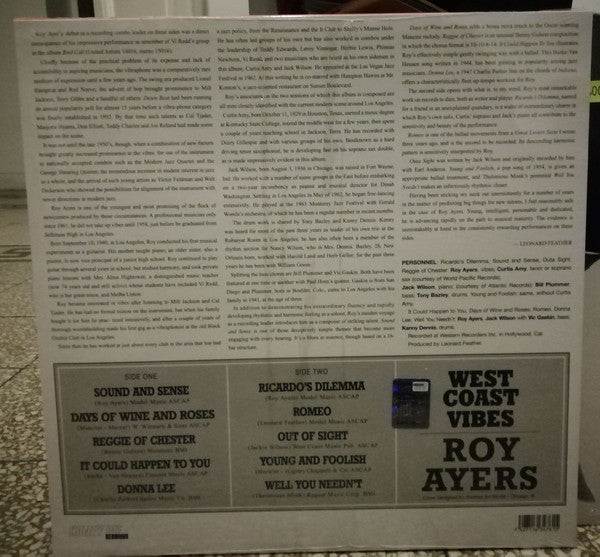 Roy Ayers : West Coast Vibes (LP, Album, RE)
