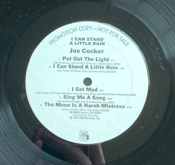 Joe Cocker : I Can Stand A Little Rain (LP, Album, Promo, Mon)