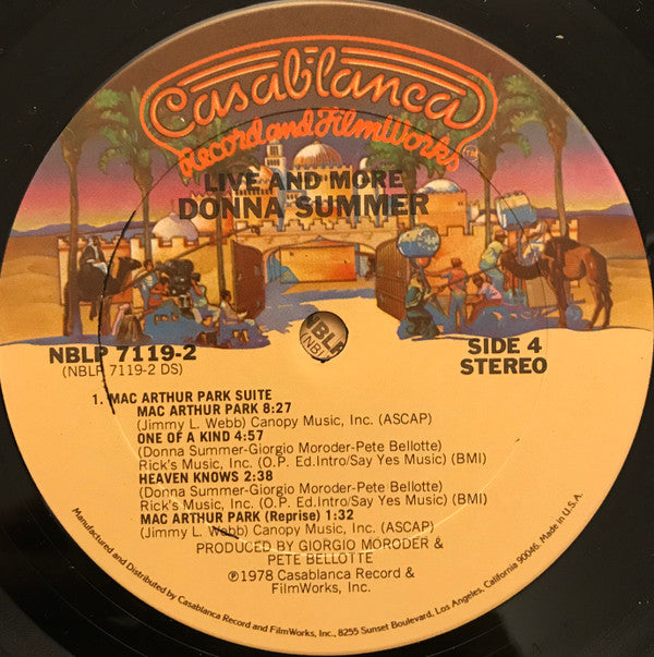 Donna Summer : Live And More (2xLP, Album, Ter)