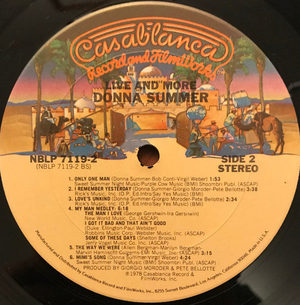 Donna Summer : Live And More (2xLP, Album, Ter)