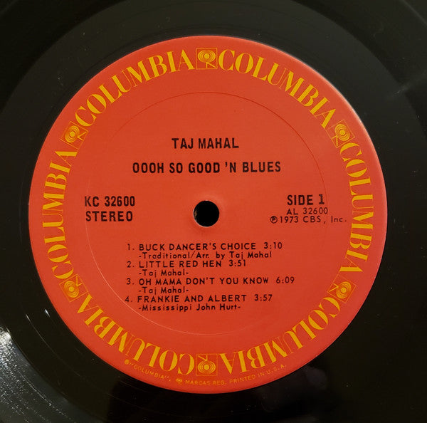 Taj Mahal : Oooh So Good 'N Blues (LP, Album, Pit)
