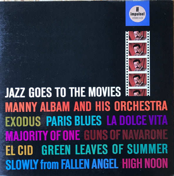 Manny Albam And His Orchestra : Jazz Goes To The Movies (LP, Album, RE, RP)