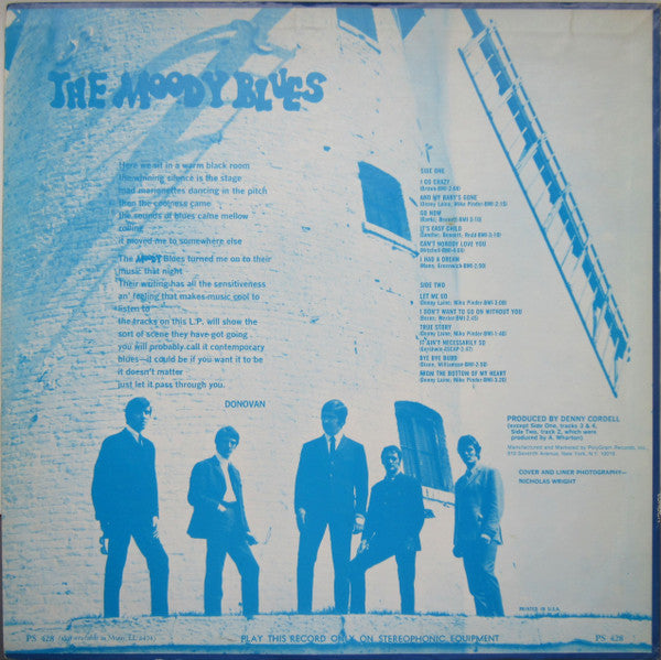 The Moody Blues : Go Now - Moody Blues #1 (LP, Album, RE)
