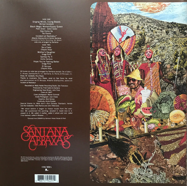 Santana : Abraxas (LP, Album, RE, 180)