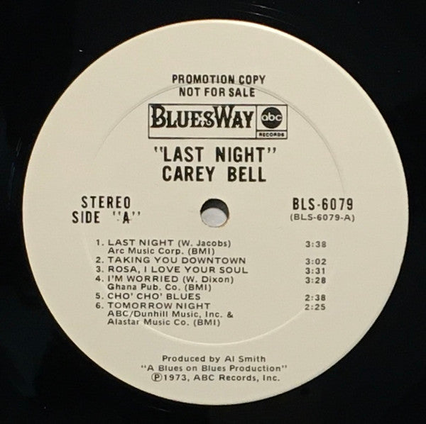 Carey Bell : Last Night (LP, Promo)