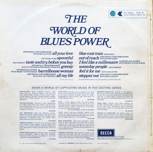 Various : The World Of Blues Power (LP, Comp)