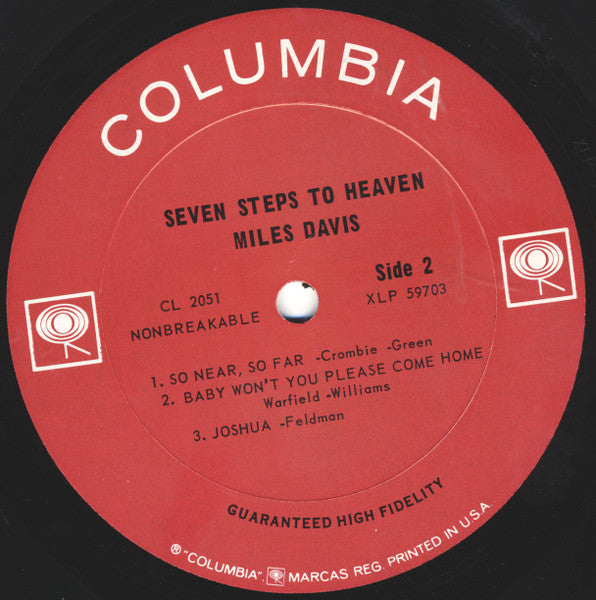 Miles Davis : Seven Steps To Heaven (LP, Album, Mono, Pit)