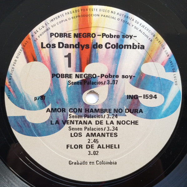 Los Dandys : Pobre Negro -Pobre Soy- (LP)