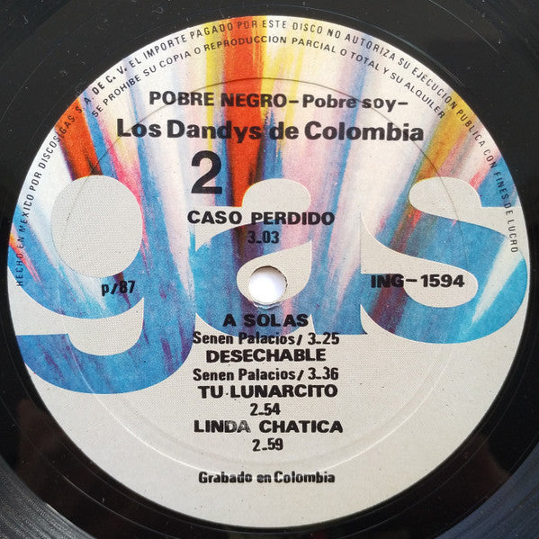 Los Dandys : Pobre Negro -Pobre Soy- (LP)