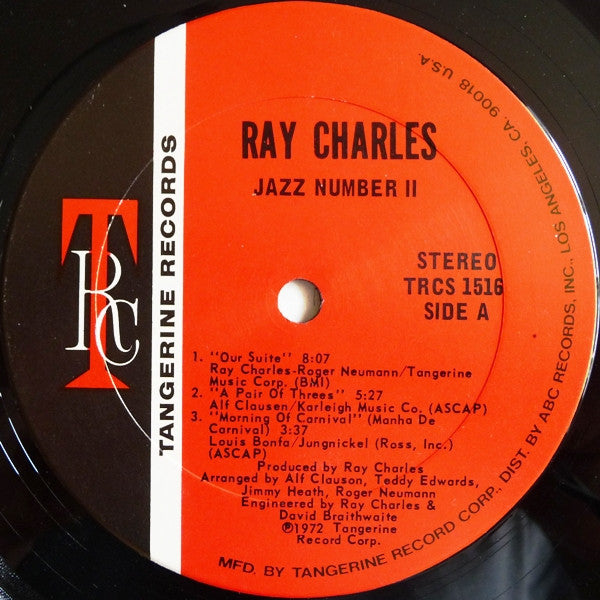 Ray Charles : Jazz Number II (LP, Album, Gat)