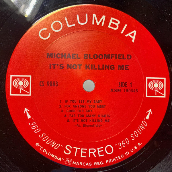 Mike Bloomfield : It's Not Killing Me (LP, Album, Ter)
