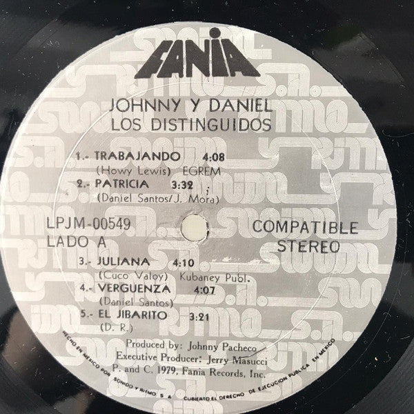 Johnny Pacheco Y Daniel Santos : Los Distinguidos (LP, Album)