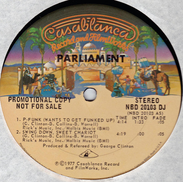 Parliament : Promotional 4-track Disco Sampler (12", Promo)