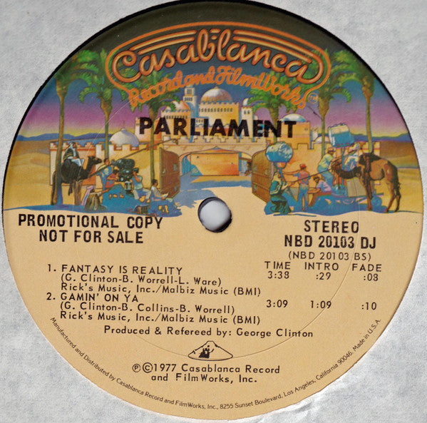 Parliament : Promotional 4-track Disco Sampler (12", Promo)