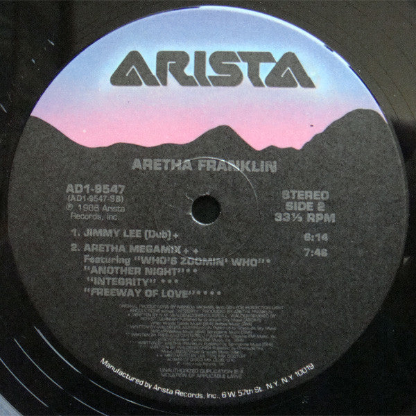 Aretha Franklin : Jimmy Lee / Aretha Megamix (12")