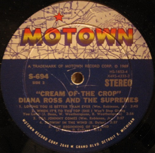 The Supremes : Cream Of The Crop (LP, Album)