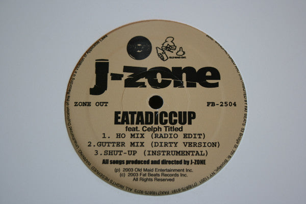 J-Zone : 5 Star Hooptie / Eatadiccup (12", Promo)