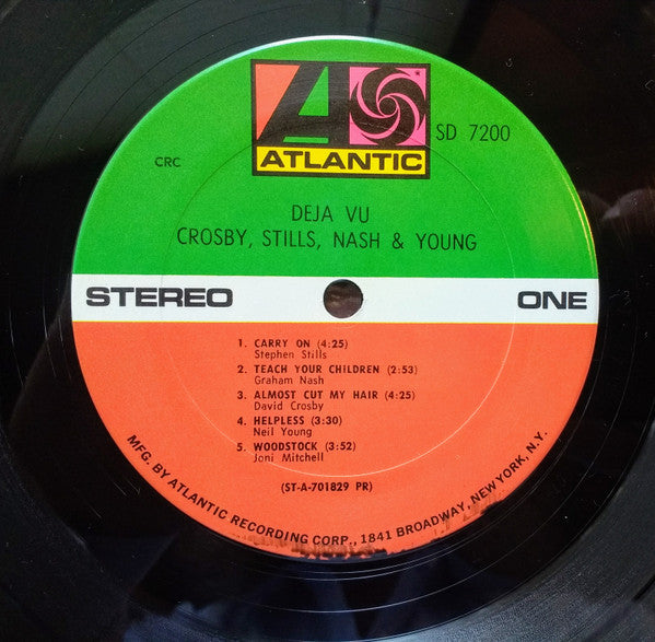 Crosby, Stills, Nash & Young : Déjà Vu (LP, Album, Club, CRC)