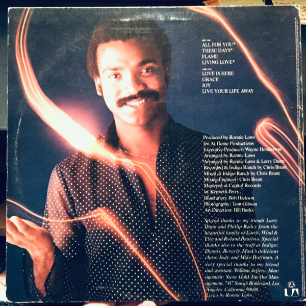 Ronnie Laws : Flame (LP, Album, All)