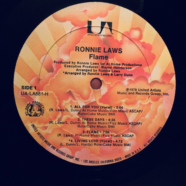 Ronnie Laws : Flame (LP, Album, All)