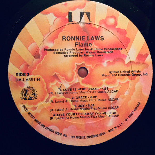 Ronnie Laws : Flame (LP, Album, All)