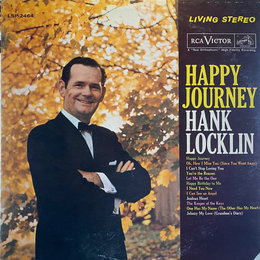 Hank Locklin : Happy Journey (LP, Album, RE, Ora)