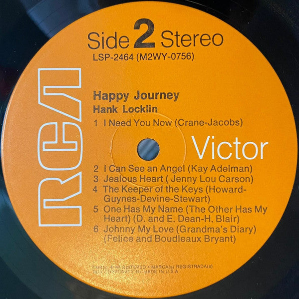 Hank Locklin : Happy Journey (LP, Album, RE, Ora)