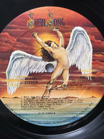 Led Zeppelin : The Soundtrack From The Film The Song Remains The Same (2xLP, Album, RI )