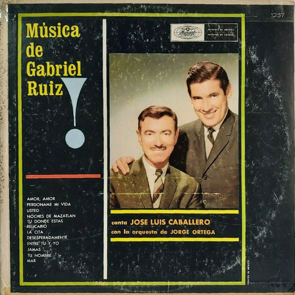 José Luis Caballero : Música De Gabriel Ruiz! (LP, Album, Mono, Promo)