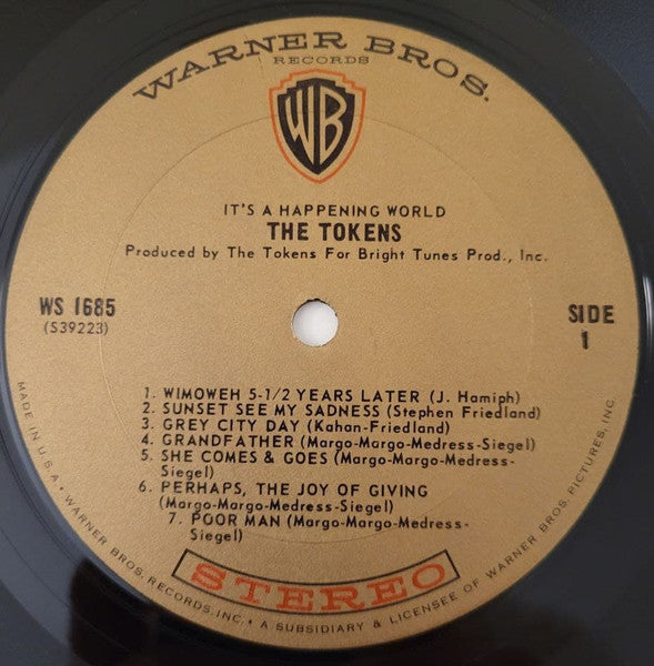 The Tokens : It's A Happening World (LP, Album, Ter)