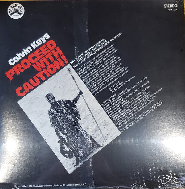 Calvin Keys : Proceed With Caution! (LP, Album, RE, RM)
