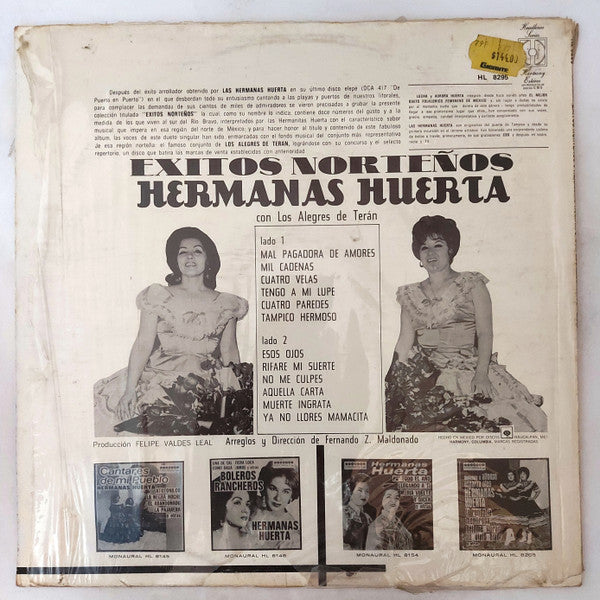 Hermanas Huerta Con Los Alegres De Terán : Exitos Norteños (LP, Album)
