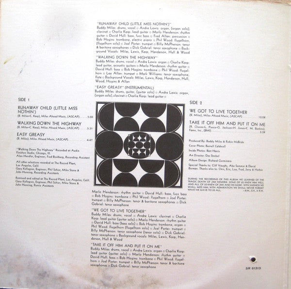Buddy Miles : We Got To Live Together (LP, Album, Gat)