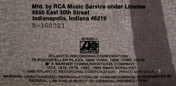 Bad Company (3) : 10 From 6 (LP, Comp, Club, RCA)