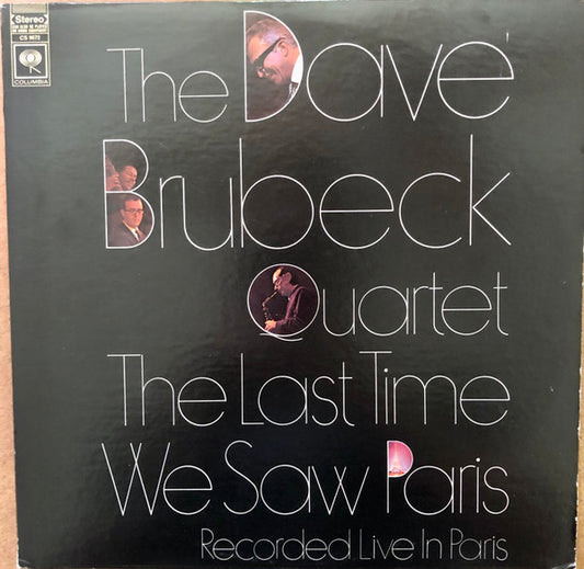 The Dave Brubeck Quartet : The Last Time We Saw Paris (LP, Album, Ter)