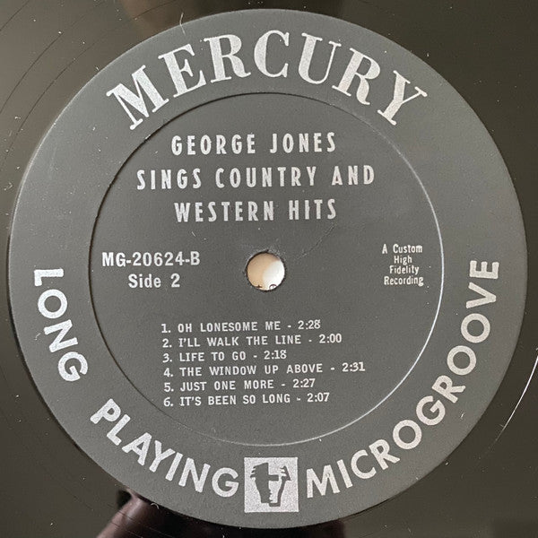 George Jones (2) : Sings Country & Western Hits (LP, Album, Mono)