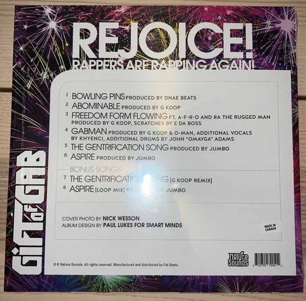 The Gift Of Gab : Rejoice! Rappers Are Rapping Again! (LP, Spl)