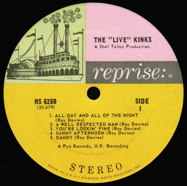 The Kinks : The Live Kinks (LP, Album, Pit)