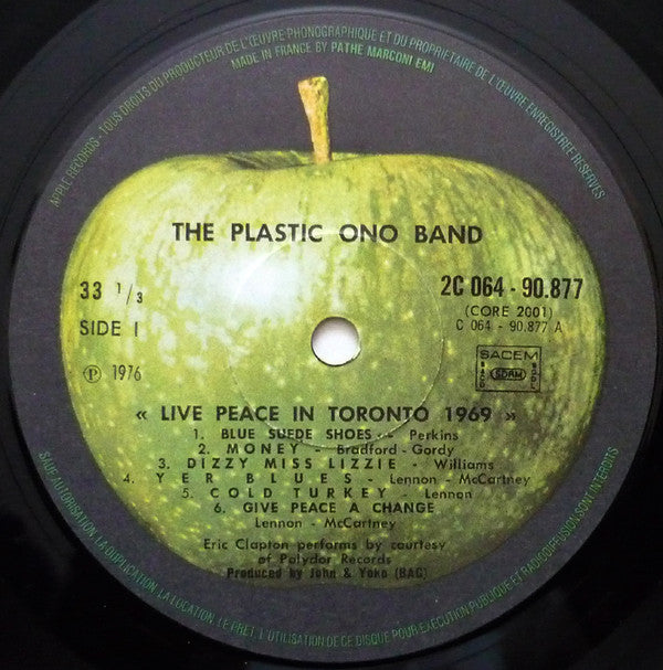 The Plastic Ono Band : Live Peace In Toronto 1969 (LP, Album, RE)